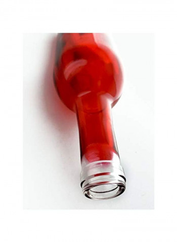 12-Piece Bordeaux Bottle Set Red/Clear 750ml