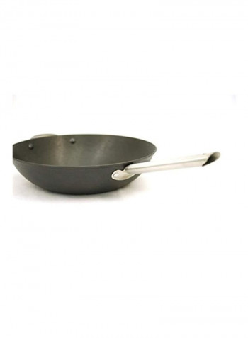 Cast Iron Chinese Wok Black 13x3.2x22inch