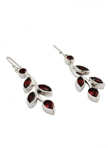 Scarlet Bouquet 925 Sterling Silver Earrings