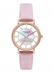 Women's Transparency Water Resistance Leather Analog Watch KC51128003