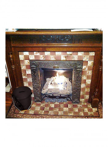 Ash Bucket With Lid And Shovel-Essential Tools  Black