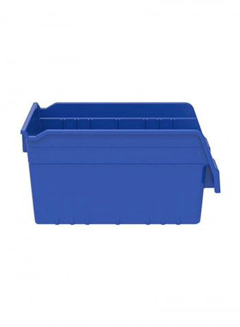 Polypropylene Shelf Bin Blue 12x 8x 6inch