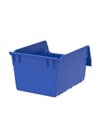 Polypropylene Shelf Bin Blue 12x 8x 6inch