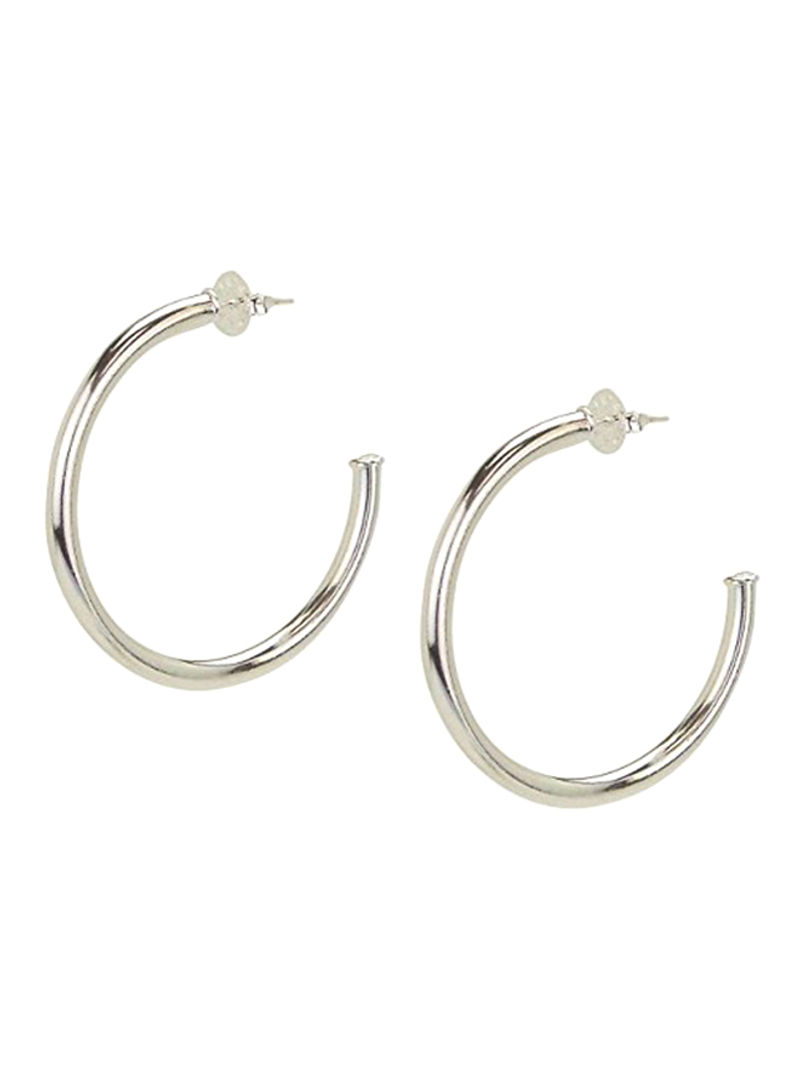 Silver Plated Hoops