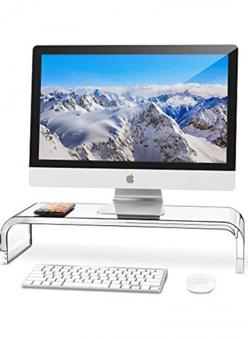 Acrylic Monitor Stand Clear