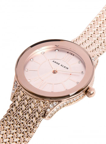 Women's Swarovski Encrusted Analog Watch AK2208RGRG