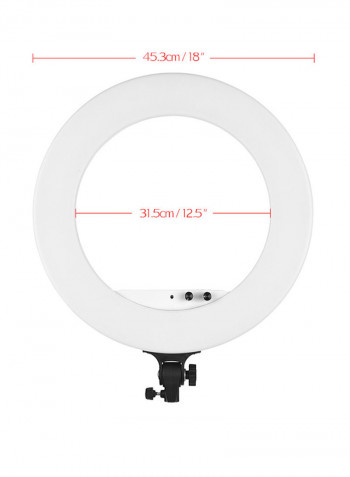 LED Video Ring Light 18inch White