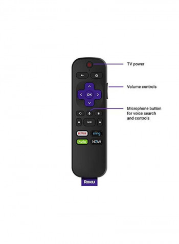 Streaming Stick With Remote Black/Silver