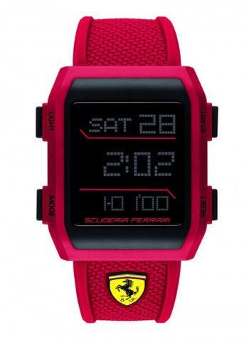 Men's Down Force Water Resistant Silicone Digital Watch 830740