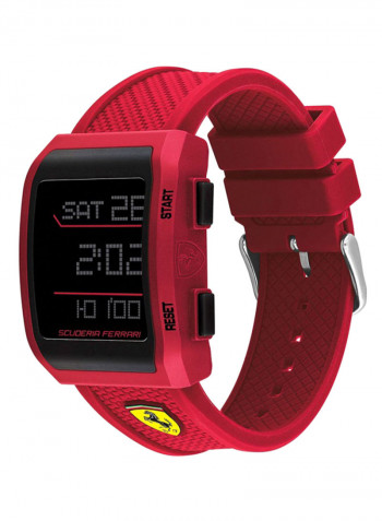 Men's Down Force Water Resistant Silicone Digital Watch 830740