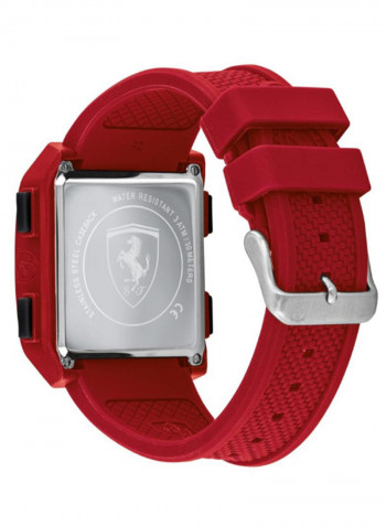 Men's Down Force Water Resistant Silicone Digital Watch 830740