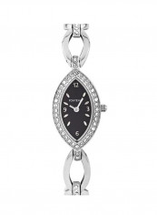 Women's Casual Silver Stainless Steel Analog Oval Watch 343QWANMA