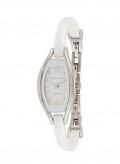 Women's Casual White Ceramic Analog Rectangle Watch 329QMAWCW