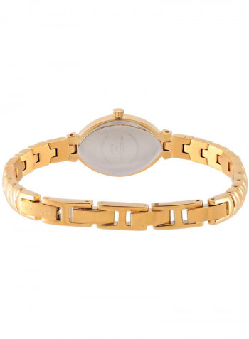 Women's Water Resistant Yellow Gold Plated Analog Watch 328QMJAMJ