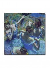Blue Dancers 1899 Canvas Wall Art multicolour 18 x 18inch