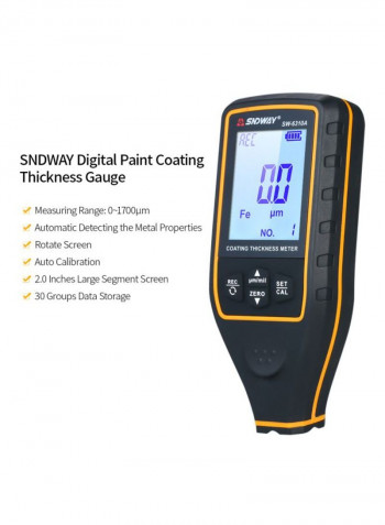 Coating Thickness Meter Black/Yellow