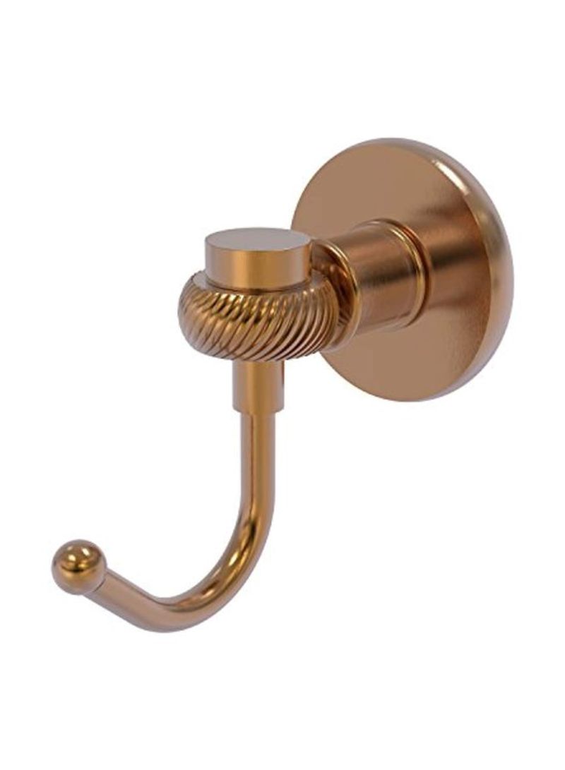 Continental Collection Twist Accents Robe Hook Bronze