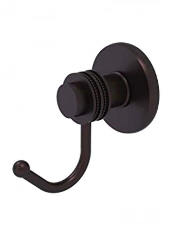 Dotted Accents Robe Hook Black