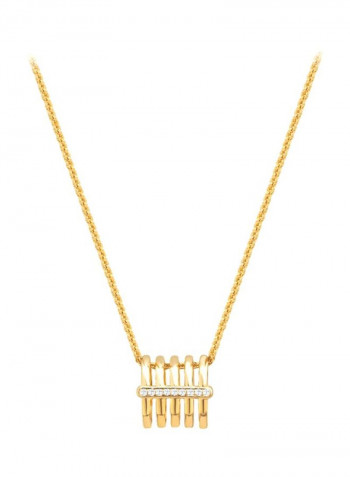 Stone Studded Stainless Steel Necklace