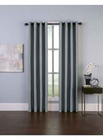 2-Piece Malta Curtain Grey 50 x 120inch