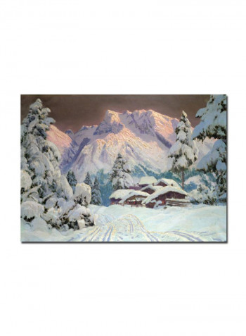 Austria Hocheisgruppe Canvas Wall Art Multicolour 16 x 24inch