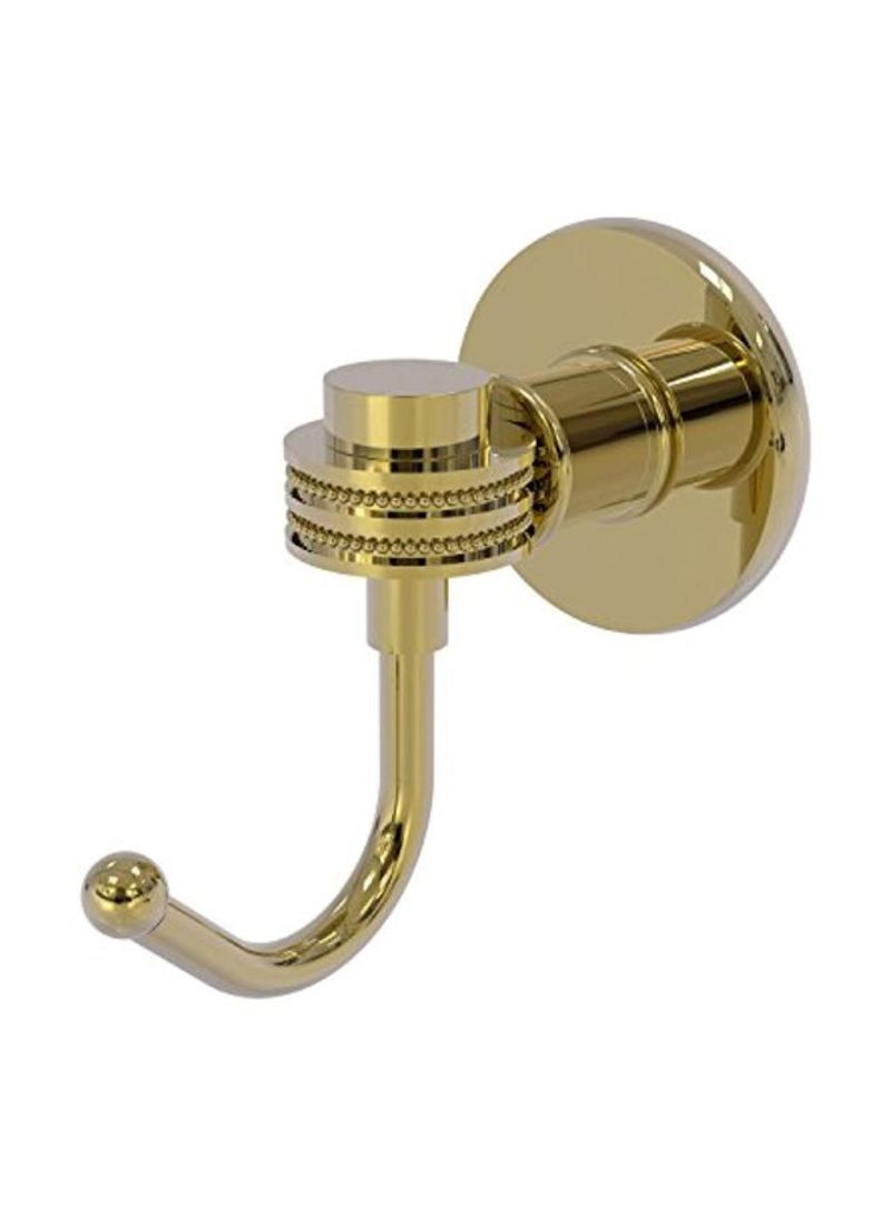 Continental Collection Dotted Accent Robe Hook Gold
