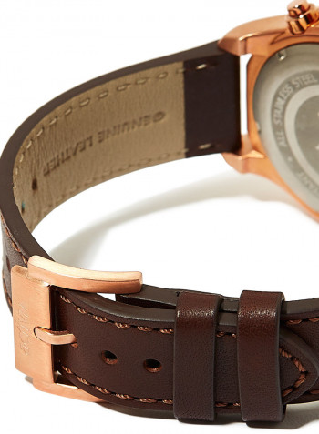 Men's Activ Leather Chronograph Wrist Watch 90224PPN627
