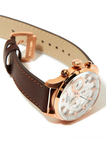 Men's Activ Leather Chronograph Wrist Watch 90224PPN627