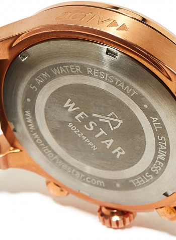 Men's Activ Leather Chronograph Wrist Watch 90224PPN627
