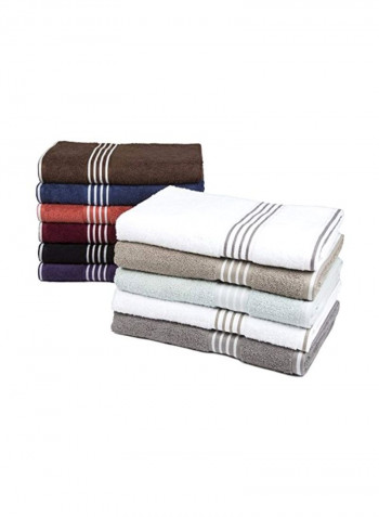 8-Piece Rio Towel Set Navy/White