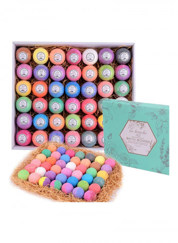 Pack Of 42 Bulk Bath Bomb Gift Set Multicolour 42 x 75g