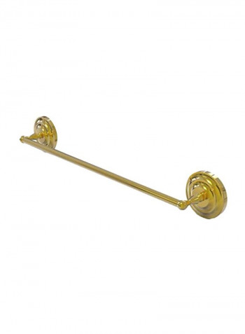 Polished Brass Towel Bar Gold 18inch