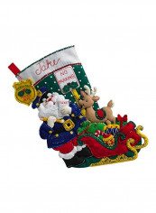 Santa Stocking Kit Green/Red/White reviews Santa Stocking Kit Green/Red/White