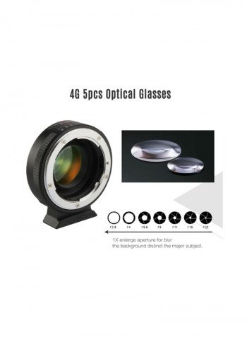 NF-M43X Auto Focus Lens Adapter Ring For Nikon G D Lens Silver