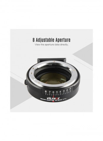 NF-M43X Auto Focus Lens Adapter Ring For Nikon G D Lens Silver