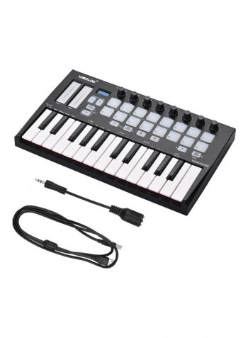 Portable 25-Key USB Midi Keyboard Controller