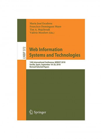 Web Information Systems And Technologies Paperback