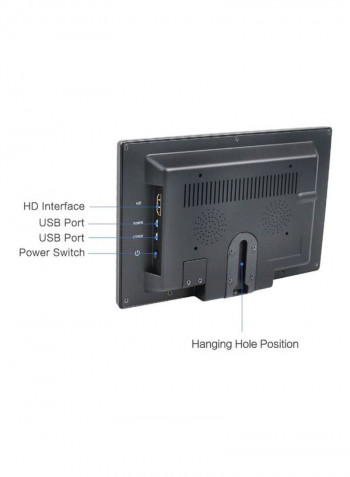 7-Inch HD IPS Capacitive Touchscreen Portable Monitor Black
