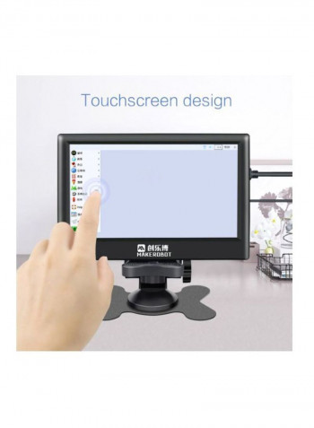 7-Inch HD IPS Capacitive Touchscreen Portable Monitor Black
