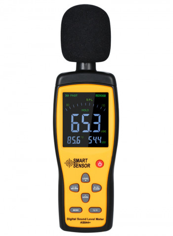 Digital Sound Level Meter With Data Record And USB Connect Orange/Black 25.50 x 5.80 x 21cm