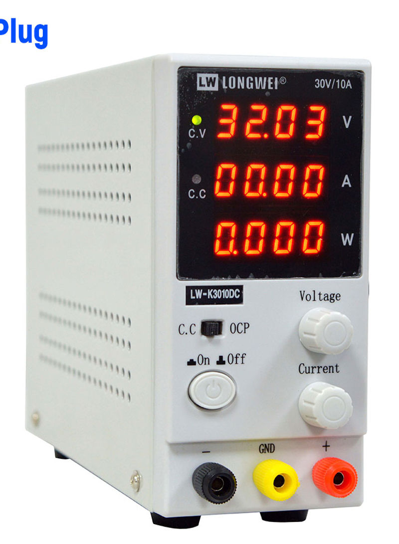 4-Digit LED Mini DC Power Supply White 30 x 11 x 19.50cm