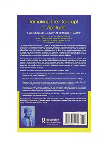 Remaking The Concept Of Aptitude Paperback