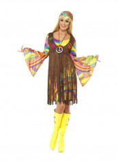 3-In-1 60s Groovy Lady Costume Set L