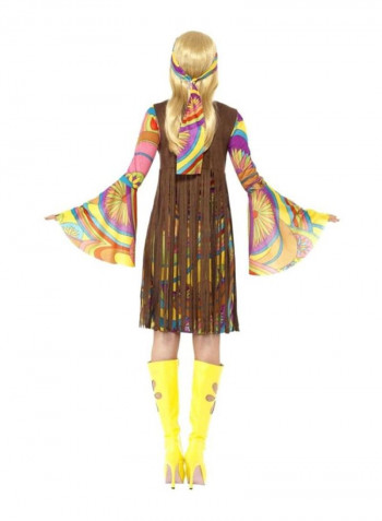 3-In-1 60s Groovy Lady Costume Set S