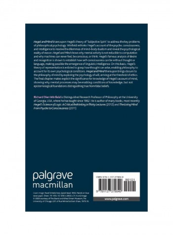 Hegel And Mind: Rethinking Philosophical Psychology Paperback