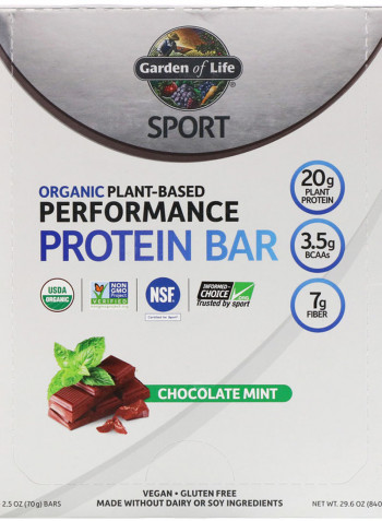 Pack Of 12 Organic Plant-Based Performance Protein Bars