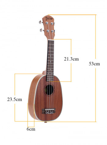 Pineapple-shaped Ukulele