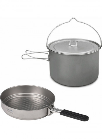 Outdoor Folding Hanging Pan And Frying Pan Combo Set