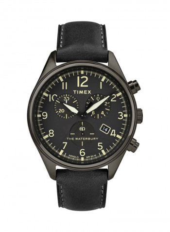 Men's Waterbury Leather Analog Wrist Watch TW2R88400