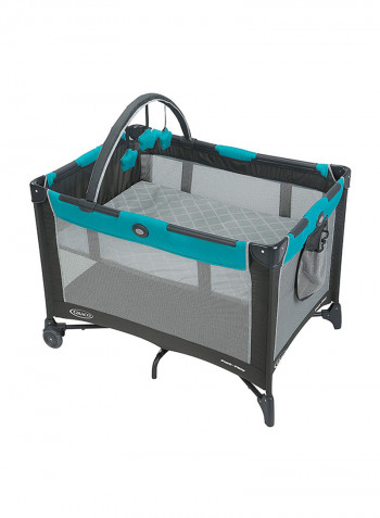 Pack N Play On The Go Playard - Black/Grey/Blue